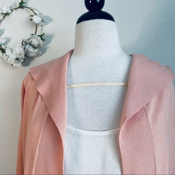 Cyrus Knit Peach Hooded Jacket - Picture 2 of 8